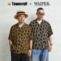 【即日出荷対応】WAIPER×TOWN CRAFT TC25S013WP Plant Pattern Rayon Beach Shirts プラントパターン レーヨンビーチシャツ【キャンペーン対象外】【T】
