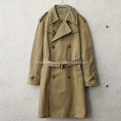 Used スペイン軍 トレンチコート ミリタリーファッション 軍服