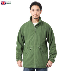 イギリス軍 スタンドカラー フリースジャケット ミリタリーファッション 軍服 軍放出品