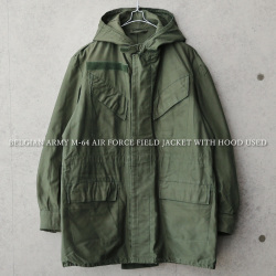 ベルギー軍 M 64 Air Force フーデッド フィールドジャケット ミリタリーファッション 軍服