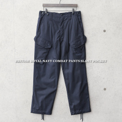 希少 実物 新品 イギリス軍 ROYAL NAVY COMBAT カーゴパンツ スラントポケット【キャンペーン対象外】 軍服 ミリタリーファッション 軍パン【I】