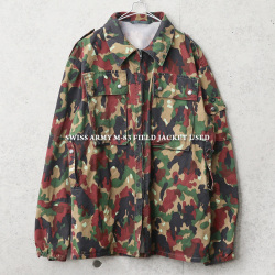 Used スイス軍 M フィールドジャケット 軍服 ミリタリーファッション