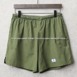 実物 USED イタリア軍 ESERCITO ITALIANO トレーニングショーツ【キャンペーン対象外】 ミリタリーファッション 軍服 軍パン【I】