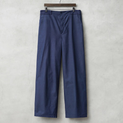 実物 新品 デッドストック スウェーデン軍 コットンツイル ワークパンツ NAVY【キャンペーン対象外】【I】ミリタリー