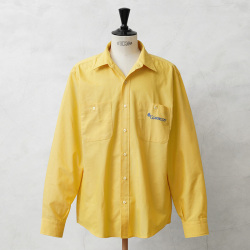 実物 新品 デッドストック スペイン Correos コレオス オックスフォード ロングスリーブ シャツ イエロー【キャンペーン対象外】【I】ミリタリー