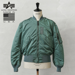 ALPHA アルファ デッドストック MADE IN USA L-2B フライトジャケット SAGE / VINTAGE SERIES【キャンペーン対象外】【I】