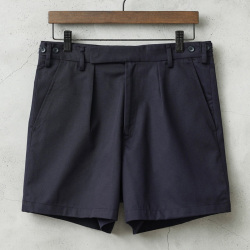 実物 新品 デッドストック イギリス軍 TRI-SERVICE ワンタック ショーツ NAVY【キャンペーン対象外】【I】
