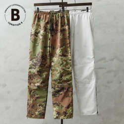 実物 新品 デッドストック イタリア軍 WATERPROOF リバーシブルパンツ ベジタトカモ＆スノーカモ コンディションB【キャンペーン対象外】【I】 ミリタリー