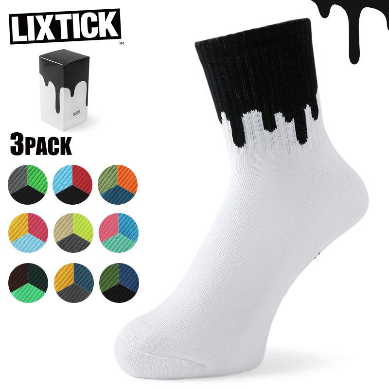 【即日出荷対応】LIXTICK リックスティック DRIP SOCKS 3PACK ドリップ ソックス【キャンペーン対象外】【T】