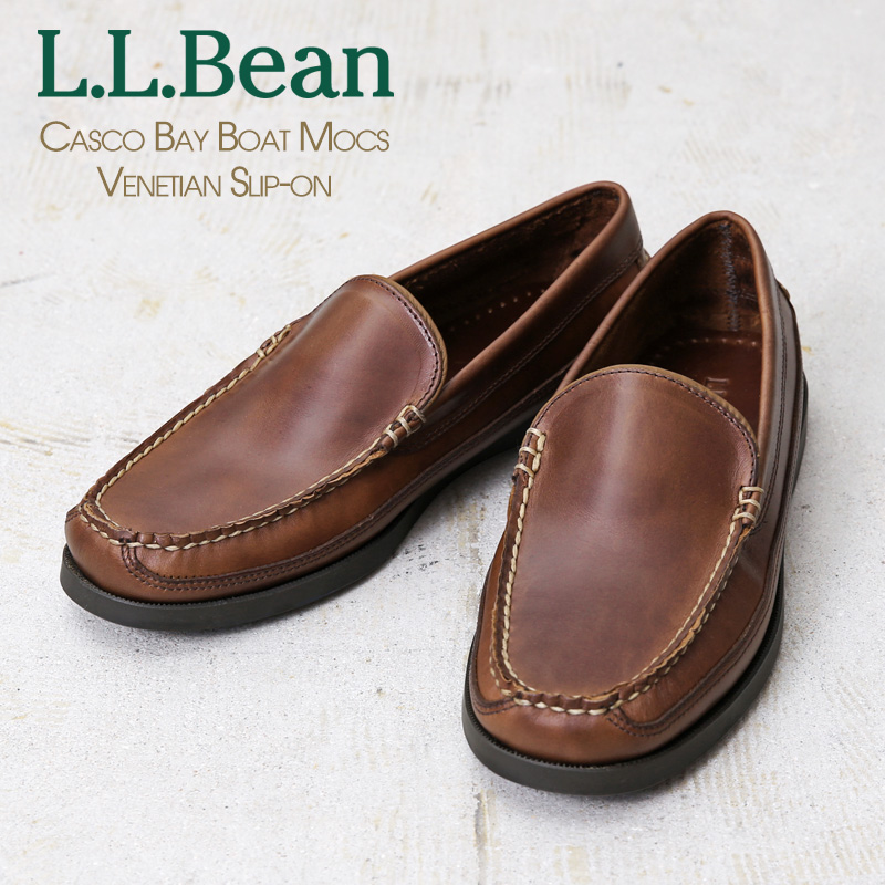 【即日出荷対応】L.L.Bean エルエルビーン TC299805 Men's Casco Bay Boat Mocs, Venetian カスコ ベイ ボートモック ベネチアン スリッポン【キャンペーン対象外】【T】