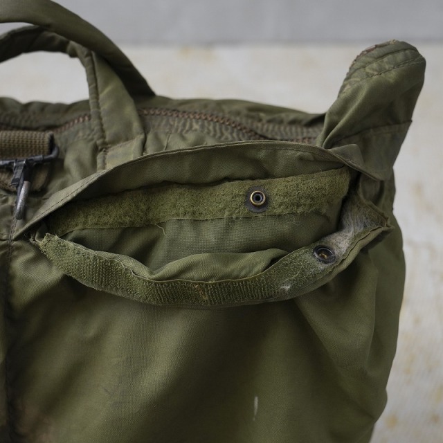 ヘルメットバッグ 80s 米軍 軍物 ヴィンテージ SCOVILLジップ