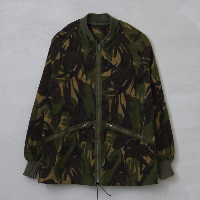 実物 USED イギリス軍 DPM CAMO RIB フリースジャケット（破れ、汚れあり）【00455】【T】【キャンペーン対象外】 ミリタリー