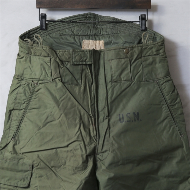 US NAVY EXTREME COLD WEATHER デッキパンツ USED【00559 実物】