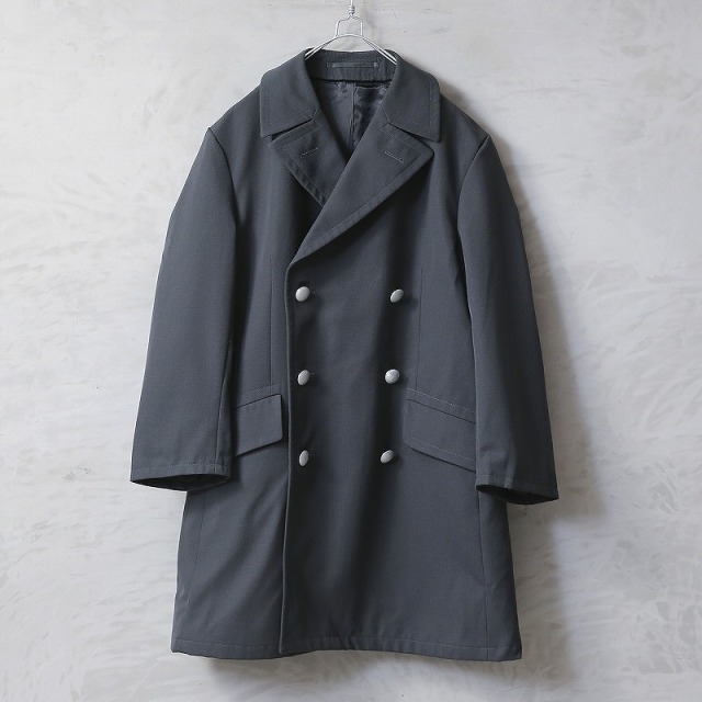 オーバーサイズ 軍隊 ガンフラップ ウール チェスターコート チン