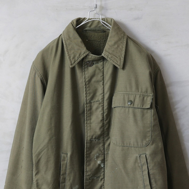 実物 USED 米軍 US NAVY A-2デッキジャケット【00670】