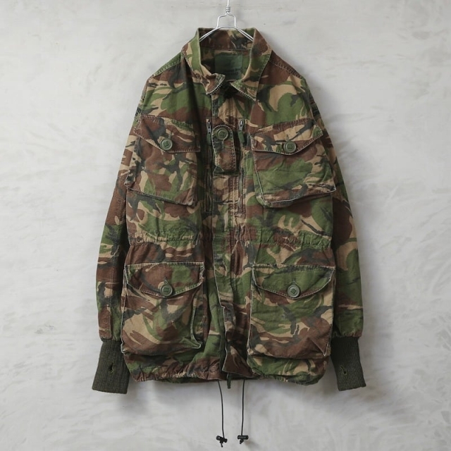 実物 USED イギリス軍 リップストップ スモックジャケット DPM CAMO 袖リブ加工【00757】【T】【キャンペーン対象外】 ミリタリー