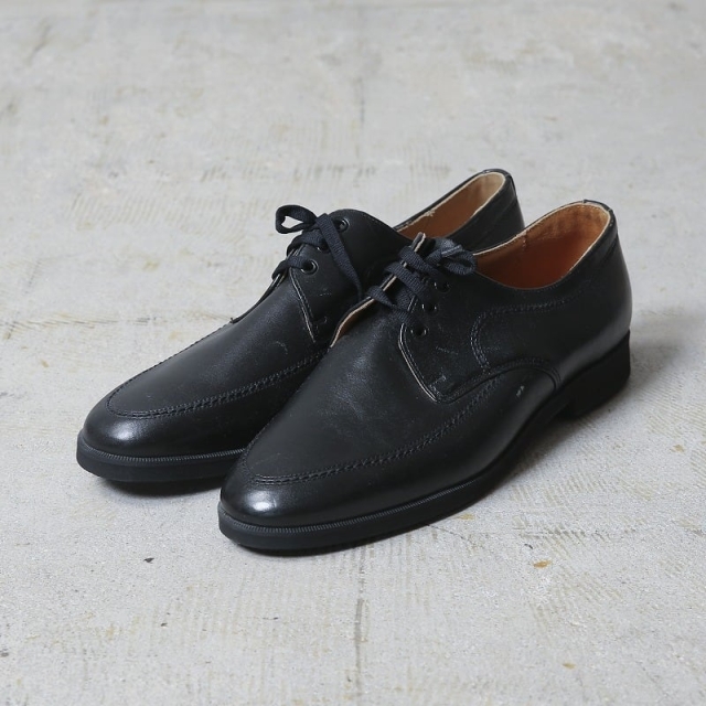 実物 新品 デッドストック チェコ軍 レザー サービスシューズ BLACK（サイズ違い/擦り傷あり）【00787】