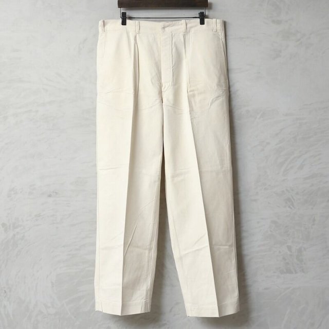 実物 新品 デッドストック ドイツ軍 モールスキン ホワイトパンツ【00798】【キャンペーン対象外】【T】 ミリタリー