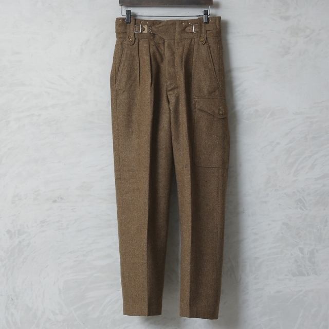 実物 新品 デッドストック イギリス軍 P1949 PATTERN BATTLE DRESS（バトルドレス）ウール トラウザーズ リジェクト（穴あり）【00889】【キャンペーン対象外】【T】 ミリタリー