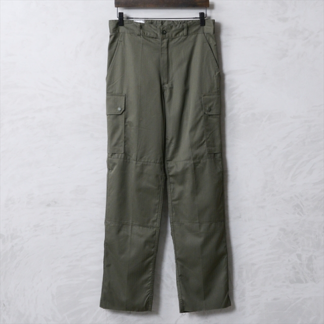 実物 新品 デッドストック フランス軍 F-1 カーゴパンツ ヘリンボーンツイル OD【01049】【T】【キャンペーン対象外】