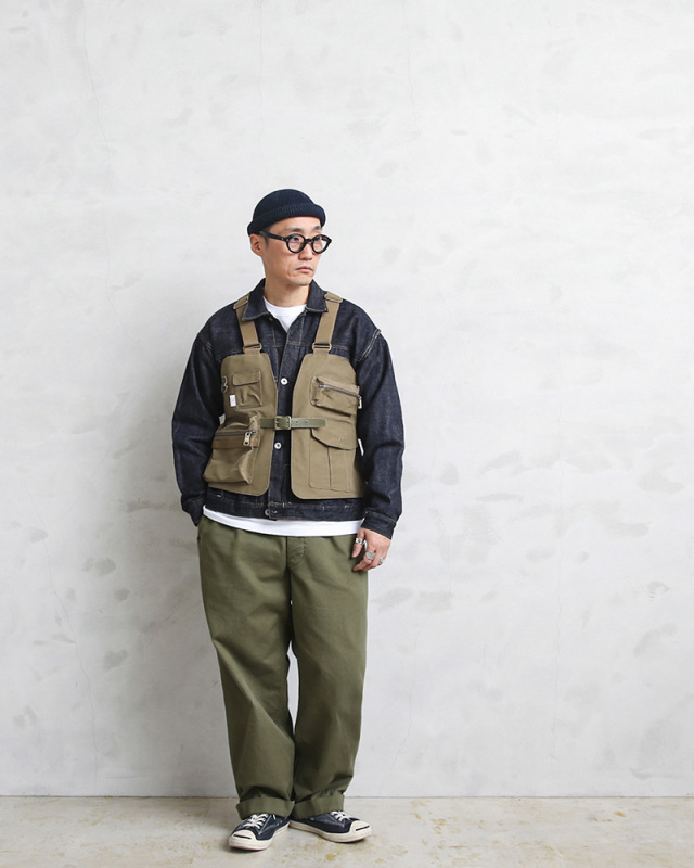 Soto Labo フィッシングベスト（Leather Gas cartridge Wear CB