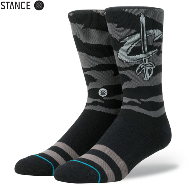 ★ただいま10％OFF割引中★【メーカー取次】STANCE スタンス NIGHTFALL CAVALIERS ソックス BLACK M558A17NCA 靴下 【キャンペーン対象外】【T】