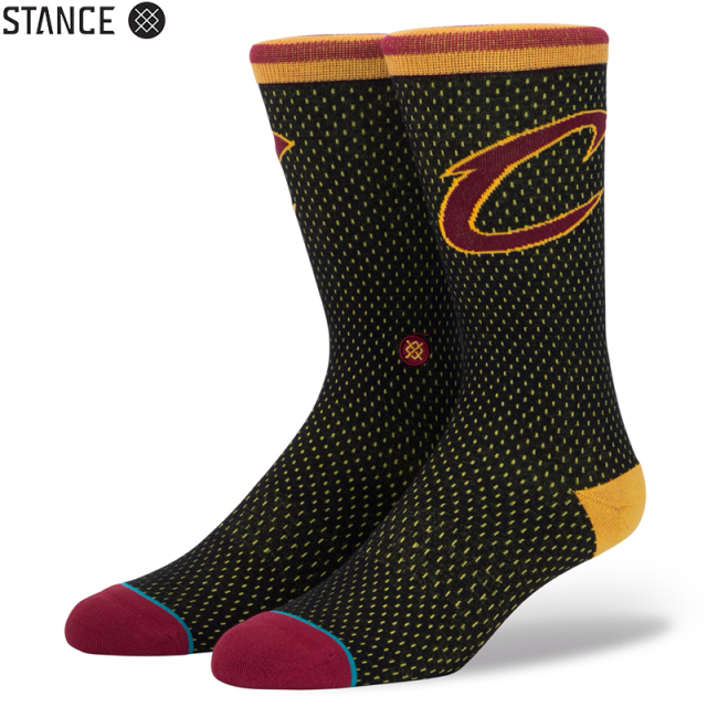 ★ただいま10％OFF割引中★【メーカー取次】STANCE スタンス CAVS JERSEY ソックス BLACK M545D17CAV#BLK 靴下 【キャンペーン対象外】【T】