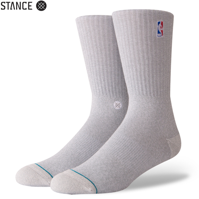 ★ただいま10％OFF割引中★【メーカー取次】STANCE スタンス NBA LOGOMAN CREW II ソックス HEATHER GREY M558A18LOG#HGR 靴下 【キャンペーン対象外】【T】