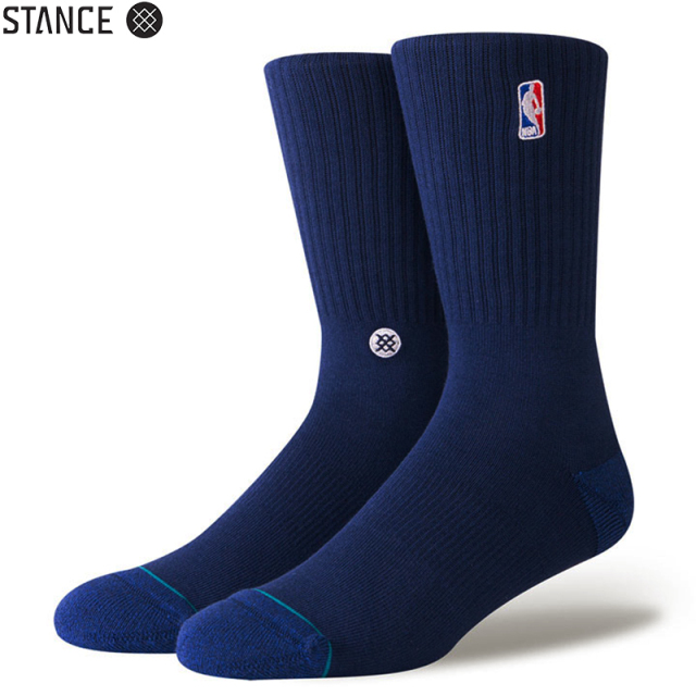 ★ただいま10％OFF割引中★【メーカー取次】STANCE スタンス NBA LOGOMAN CREW II ソックス NAVY M558A18LOG#NVY 靴下 【キャンペーン対象外】【T】