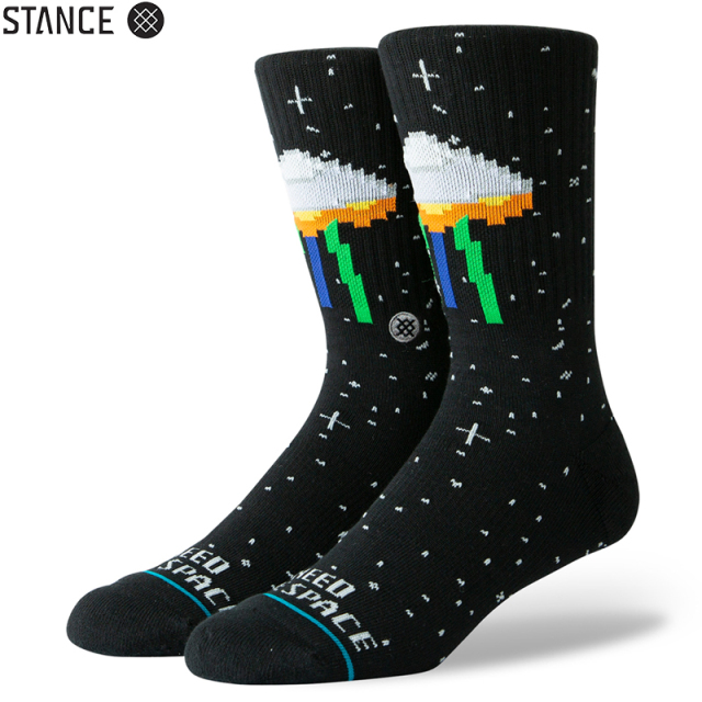 ★ただいま10％OFF割引中★【メーカー取次】STANCE スタンス I NEED SOME SPACE ソックス BLACK M556A19INS#BLK 靴下 【キャンペーン対象外】【T】