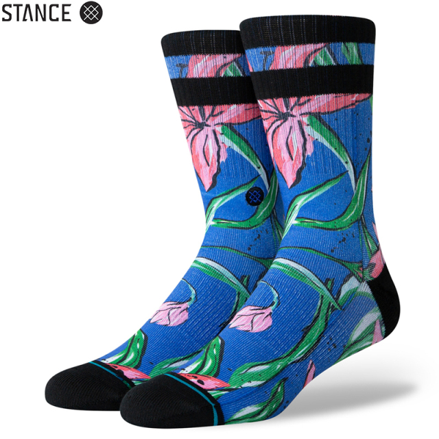 ★ただいま10％OFF割引中★【メーカー取次】STANCE スタンス WAIPOUA ソックス BLUE M556A19WAI#BLU 靴下 【キャンペーン対象外】【T】