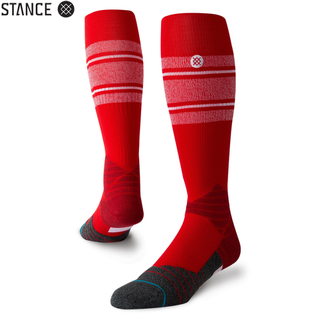 ★ただいま10％OFF割引中★【メーカー取次】STANCE スタンス DIAMOND PRO STRIPE OTC ソックス WHITE/RED M759A19DMN#WHR 靴下 【キャンペーン対象外】【T】
