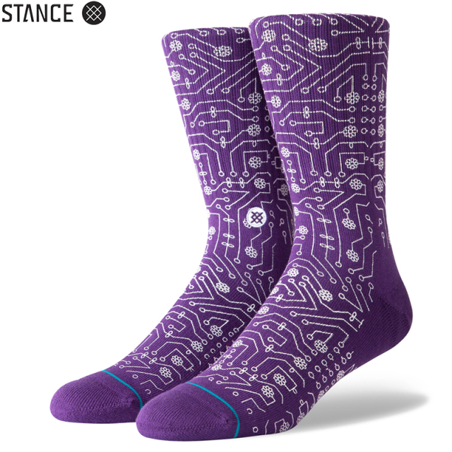 ★ただいま10％OFF割引中★【メーカー取次】STANCE スタンス CONNECTOR ソックス PURPLE M556C19CON#PUR 靴下 【キャンペーン対象外】【T】