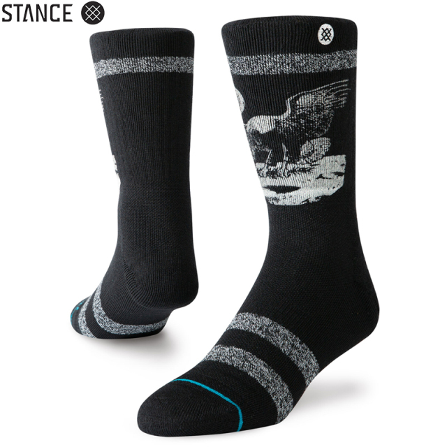 ★ただいま10％OFF割引中★【メーカー取次】STANCE スタンス LANDED OUTDOOR ソックス BLACK M586C19LAO#BLK 靴下 【キャンペーン対象外】【T】