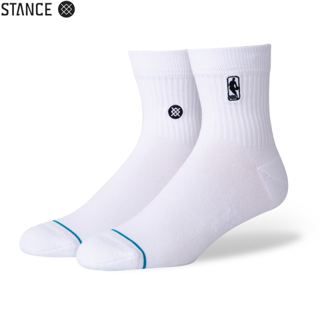 ★ただいま10％OFF割引中★【メーカー取次】STANCE スタンス LOGOMAN ST QTR ソックス WHITE A356A20LOG#WHT 靴下 【キャンペーン対象外】【T】