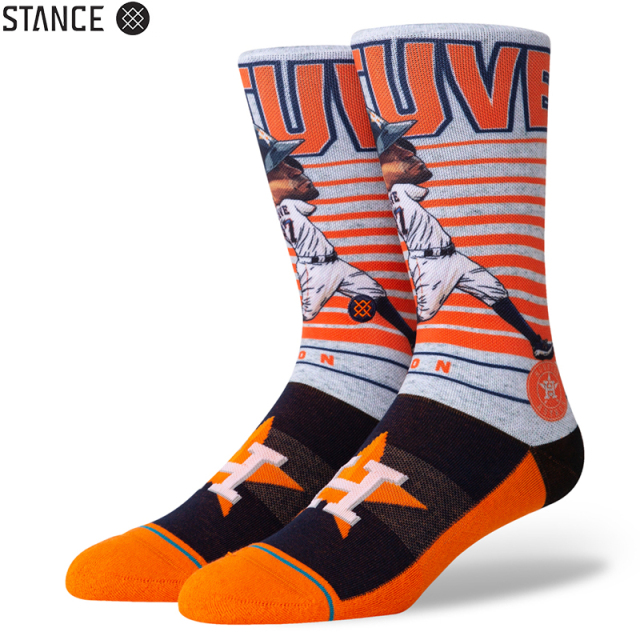 ★ただいま10％OFF割引中★【メーカー取次】STANCE スタンス ALTUVE BIG HEAD ソックス ORANGE A548A20ABH#ORA 靴下 【キャンペーン対象外】【T】