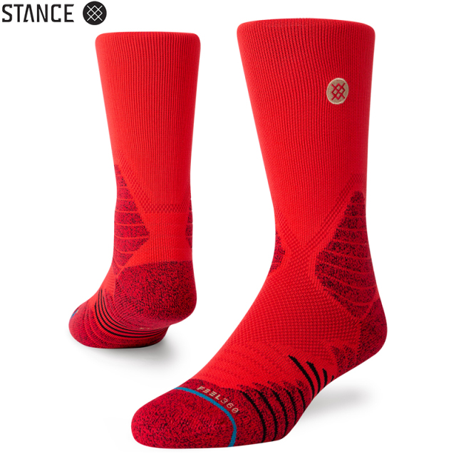 ★ただいま10％OFF割引中★【メーカー取次】STANCE スタンス ICON HOOPS CREW ソックス RED A557A20IHC#RED 靴下 【キャンペーン対象外】【T】