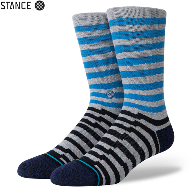 ★ただいま10％OFF割引中★【メーカー取次】STANCE スタンス BREAKDOWN CREW ソックス BLUE M556A20BRC#BLU 靴下 【キャンペーン対象外】【T】