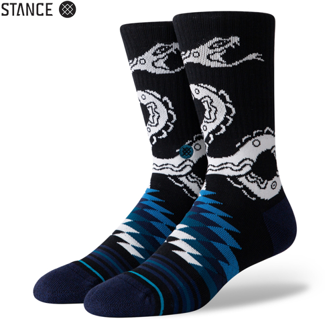 ★ただいま10％OFF割引中★【メーカー取次】STANCE スタンス CROTALUS CREW ソックス BLACK M556A20CRO#BLK 靴下 【キャンペーン対象外】【T】