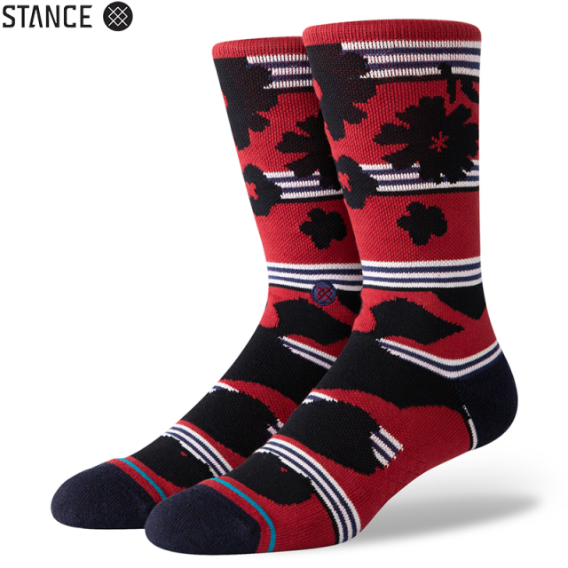 ★ただいま10％OFF割引中★【メーカー取次】STANCE スタンス BERNER ソックス BURGUNDY M558A20BER#BUR 靴下 【キャンペーン対象外】【T】