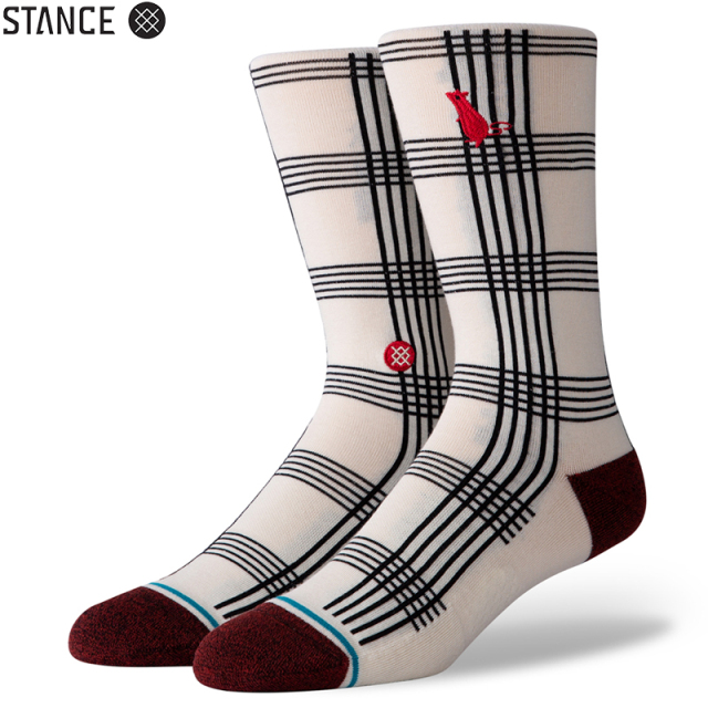 ★ただいま10％OFF割引中★【メーカー取次】STANCE スタンス RAT PLAID ソックス WHITE M558A20PAT#WHT 靴下 【キャンペーン対象外】【T】