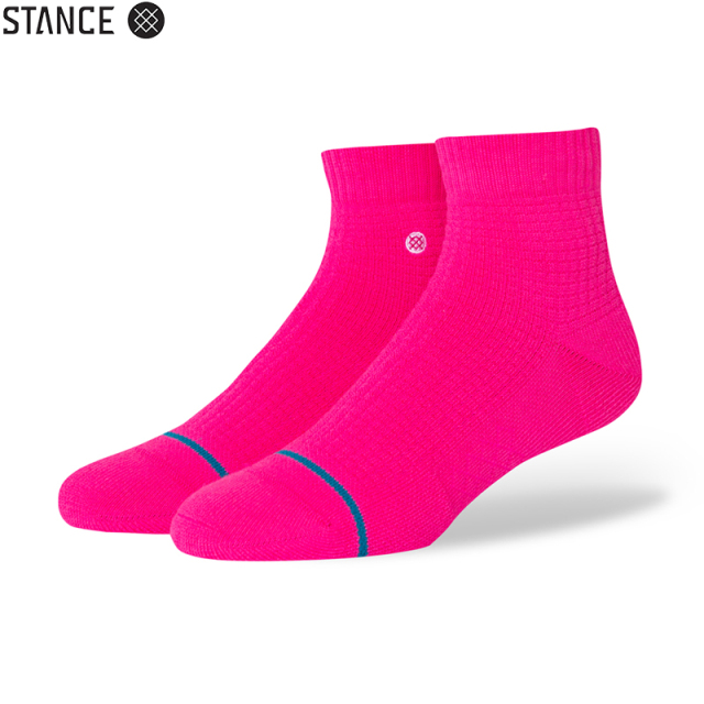 ★ただいま10％OFF割引中★【メーカー取次】STANCE スタンス HYPER QTR ソックス NEON PINK A345C20HYG#NOP 靴下 【キャンペーン対象外】【T】