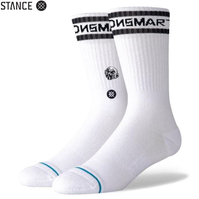 ★ただいま10％OFF割引中★【メーカー取次】STANCE スタンス UNCLE TOONS MART ソックス WHITE M556D19TOO#WHT 靴下 【キャンペーン対象外】【T】