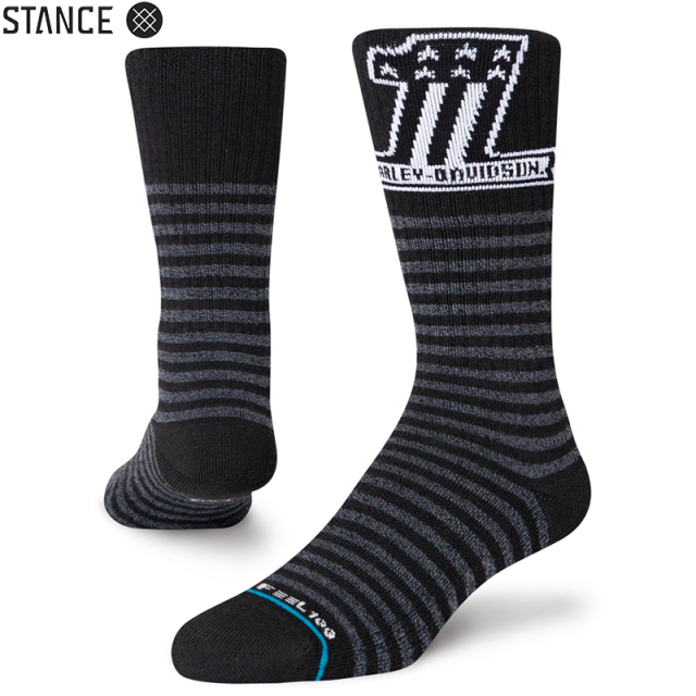 ★ただいま10％OFF割引中★【メーカー取次】STANCE スタンス HARLEY ONE RIDING ソックス BLACK A556C20RID#BLK 靴下 【キャンペーン対象外】【T】