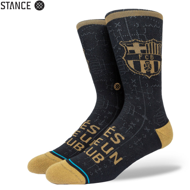 ★ただいま10％OFF割引中★【メーカー取次】STANCE スタンス FCB CLUB ソックス BLACK A558C20FCB#BLK 靴下 【キャンペーン対象外】【T】