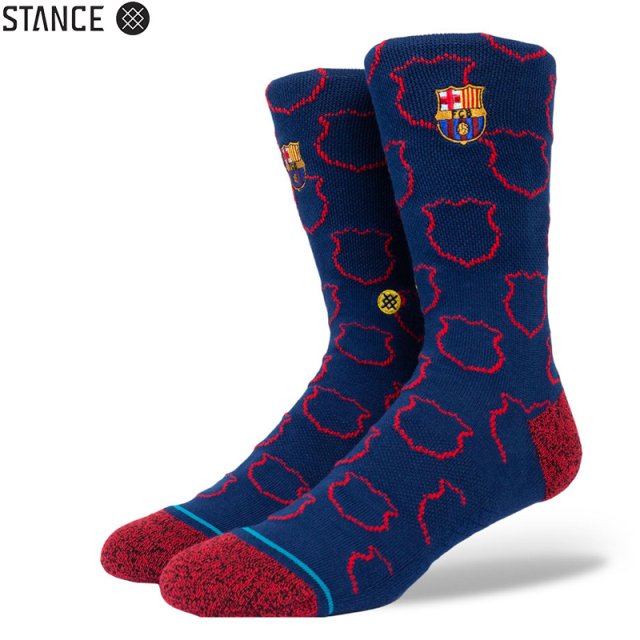 ★ただいま10％OFF割引中★【メーカー取次】STANCE スタンス FCB CREST ソックス NAVY A558C20FCC#NVY 靴下 【キャンペーン対象外】【T】