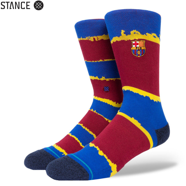 ★ただいま10％OFF割引中★【メーカー取次】STANCE スタンス FCB STRIPE ソックス MAROON A558C20FCS#MRN 靴下 【キャンペーン対象外】【T】