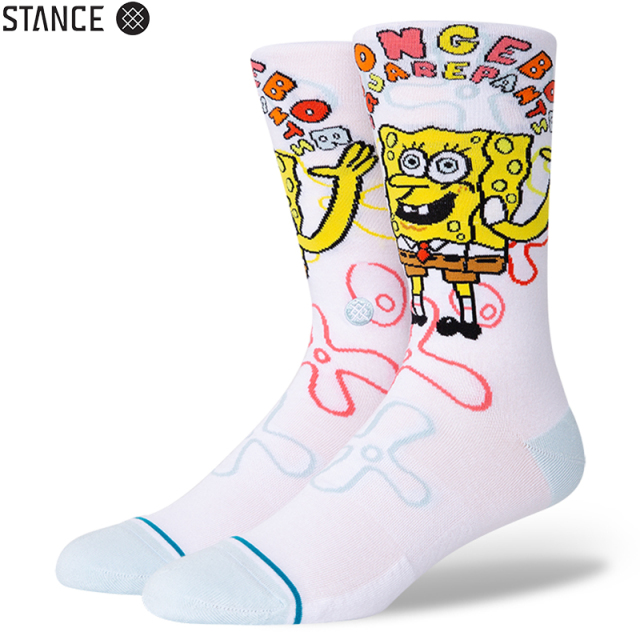 ★ただいま10％OFF割引中★【メーカー取次】STANCE スタンス IMAGINATION BOB ソックス WHITE A545A21BOB#WHT 靴下 【キャンペーン対象外】【T】