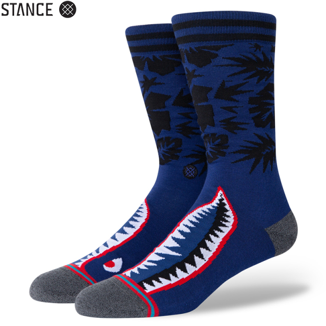 ★ただいま10％OFF割引中★【メーカー取次】STANCE スタンス TROPICAL WARBIRD ソックス BLUE A545A21WAR#BLU 靴下 【キャンペーン対象外】【T】