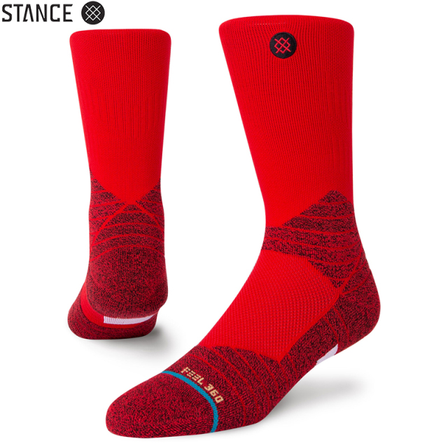 ★ただいま10％OFF割引中★【メーカー取次】STANCE スタンス ICON SPORT CREW ソックス RED A559A21SC#RED 靴下 【キャンペーン対象外】【T】